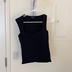 J. Crew Navy Square Neck Camisole with Wide Straps